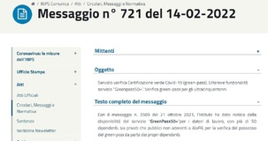 GreenPass50+: l'esito del controllo INPS terrà conto dell'età anagrafica