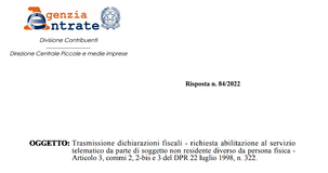 Fisconline: le modalità di abilitazione per i soggetti non residenti 