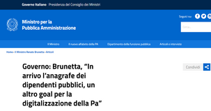 La Pubblica Amministrazione verso l'Anagrafe digitale dei dipendenti pubblici