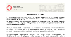 Data Act, nell'approfondimento dei commercialisti la misura della Commissione UE