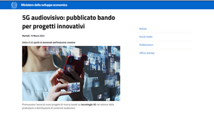 5G per la produzione di contenuti, in arrivo incentivi MISE: domanda entro la scadenza del 22 aprile 2022