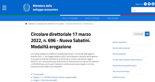 Nuova Sabatini 2022: ripristinata l'erogazione in più quote sopra i 200.000 euro