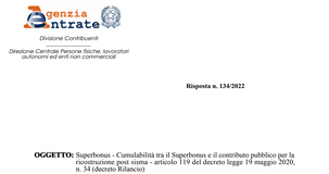 Superbonus e contributo sisma: limite di spesa pieno per i lavori autonomi e ulteriori