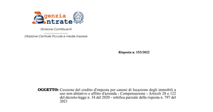 Cessione bonus affitto: le istruzioni per orientarsi tra utilizzo del credito e rispetto dei limiti degli Aiuti di Stato