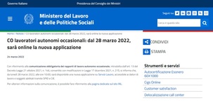Comunicazione lavoratori autonomi occasionali online con Servizi Lavoro e con la mail anche dopo il 1° maggio