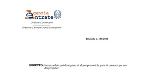 È inerente all'attività l'acquisto di un bene se il successivo trasferimento è vincolante