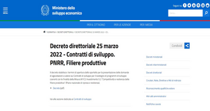 Domande per i contratti di sviluppo PNRR al via dall'11 aprile