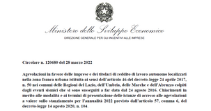 ZFU terremoto centro Italia, domande dal 6 aprile ed entro la scadenza del 4 maggio 2022