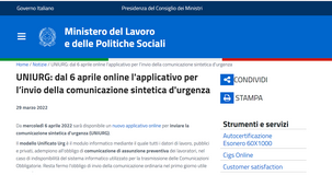 Comunicazioni obbligatorie, arriva il servizio online per UNIURG: addio al fax dal 6 aprile 