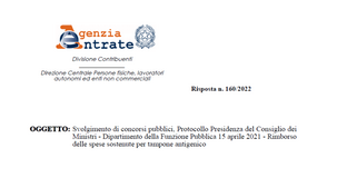 Rimborso tampone, concorre alla formazione del reddito di lavoro dipendente?