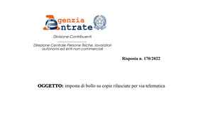 Imposta di bollo sui documenti in pdf inviati e ricevuti via email