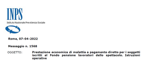 Malattia lavoratori dello spettacolo, le istruzioni INPS per i datori di lavoro
