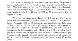 Sconto in fattura, più tempo a imprese e professionisti per il recupero del credito: verso la proroga al 15 ottobre 2022