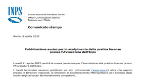 Pratica forense INPS 2022, al via le domande: istruzioni e requisiti 