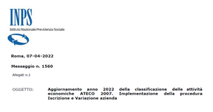 Nuovi codici ATECO 2022: l'aggiornamento dell'inquadramento delle imprese