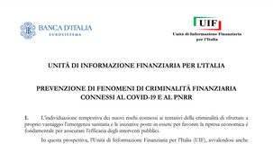 Cessione del credito, dai contratti vaghi alle nuove imprese: dalla UIF i rischi ai fini dell'antiriciclaggio