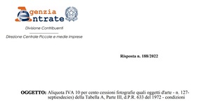 IVA ordinaria o agevolata per i servizi fotografici di matrimonio? Dipende anche dal numero degli scatti