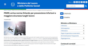Sicurezza sul lavoro, nel DL PNRR novità per prevenire infortuni e tutelare la salute