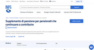 Supplemento di pensione INPS: come funziona e come si richiede
