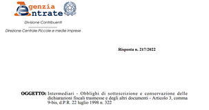 Conservazione obbligatoria anche per LIPE, esterometro e modelli F24