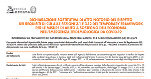 Autodichiarazione Aiuti di Stato Covid in scadenza il 30 giugno 2022: modello e istruzioni