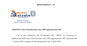 Codici Ateco e aggiornamento 2022 della classificazione, come effettuare la verifica sulla propria attività