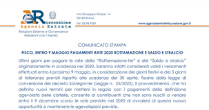 Rottamazione e saldo e stralcio, ultima chiamata il 9 maggio 2022 per le rate del 2020