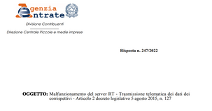Registratore di cassa telematico guasto, solo se “fuori servizio” non si applicano sanzioni