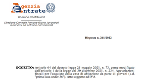 Bonus prima casa e acconti pagati dal padre 