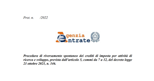 Credito d'imposta ricerca e sviluppo, consultazione fino al 25 maggio sulle regole per la restituzione