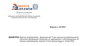 Bonus barriere architettoniche 2022, escluse le spese pagate nel 2021: staffetta tra le agevolazioni