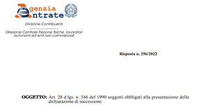 Chi deve inviare la dichiarazione di successione?