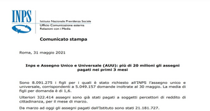 Assegno unico, domande di maggio pagate in anticipo