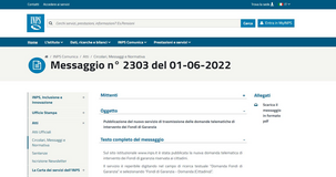 Fondo di garanzia TFR: dall'INPS la nuova modalità di domanda telematica