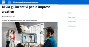Fondo PMI creative: domande per contributi a fondo perduto e finanziamenti dal 20 giugno