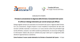 Servizi online Agenzia delle Entrate, canale d'accesso preferenziale per i Consulenti del Lavoro