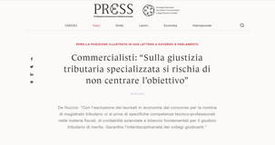 Riforma giustizia tributaria, CNDCEC: garantire l'interdisciplinarietà dei giudici