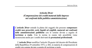Compensazione crediti professionali con debiti iscritti a ruolo nel DL Aiuti