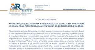 Videochiamata Agenzia delle Entrate Riscossione: il servizio sportello online esteso a 15 regioni