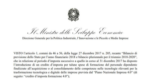 Formazione 4.0, il Decreto MISE con il potenziamento dell'agevolazione con soggetti certificati