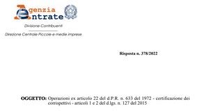 Fattura elettronica al posto dello scontrino, codice fiscale del cliente obbligatorio