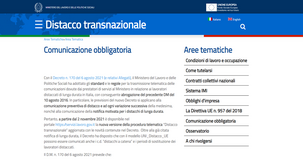 Distacco transnazionale: in vigore il nuovo modello di comunicazione preventiva 