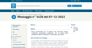 Minori disabili: dall'INPS novità per il certificato specialistico pediatrico