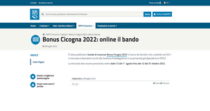 Bonus cicogna INPS 2022: domande dal 1° agosto 2022 per i nati nel 2021