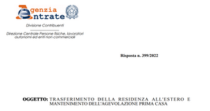 Bonus prima casa, si può spostare la residenza senza perdere l'agevolazione