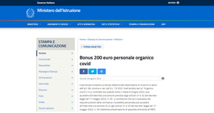 Bonus 200 euro anche per il personale Covid della scuola: domanda all'INPS entro il 31 ottobre