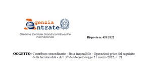Contributo straordinario, vincoli stringenti per la modifica dei dati delle LIPE