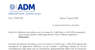 Accise, la decadenza di due anni è prevista solo in caso di rimborso dell'acconto in eccesso