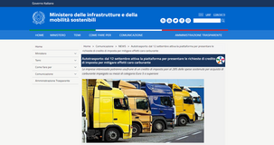 Bonus carburante autotrasportatori: domanda dalle 15:00 del 12 settembre 2022