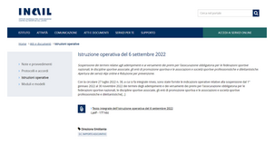 Adempimenti INAIL sospesi: scadenza il 30 settembre 2022 per gli enti sportivi